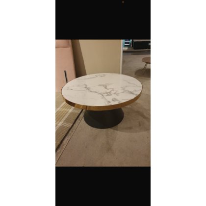 Odin Faux Marble Coffee Table 80cm