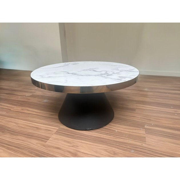 Odin Faux Marble Coffee Table 80cm