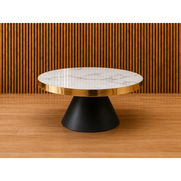 Odin Faux Marble Coffee Table 80cm Odin Faux Marble Coffee Table 80cm