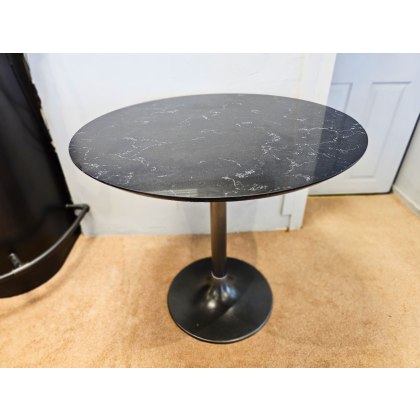Genoa Black Marble Table 80cm