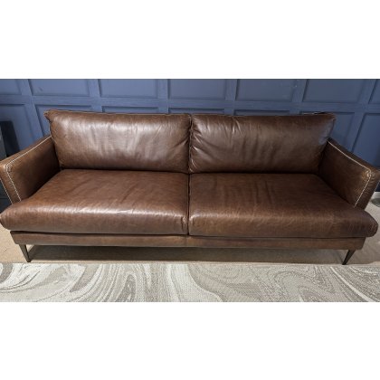 ALESSIO 3 SEATER SOFA IN LEATHER