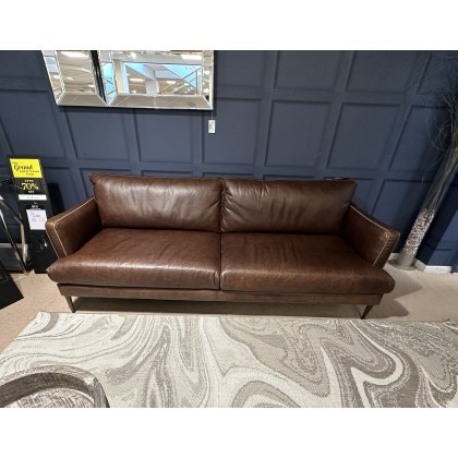 ALESSIO 3 SEATER SOFA IN LEATHER