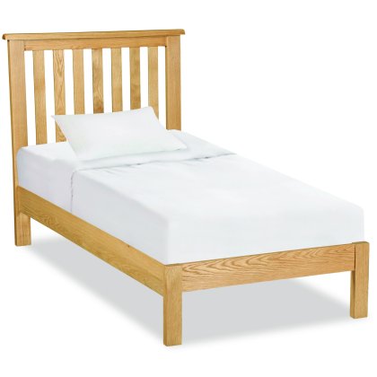 Fairfax Compact Bedroom Oak 30 Single Low Bed Frame