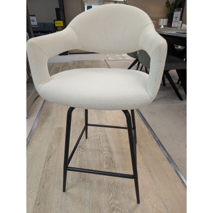 Raffi, Jasmine Barstool in Misty White