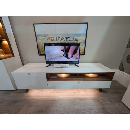 Andiamo Home - 180cm Lowboard, Underframe, Lighting, Extension Cable & Transformer with Touch Switch