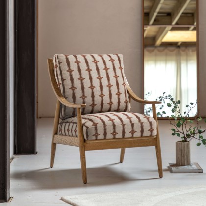 Gallery Direct Reliant Indra Stripe Armchair