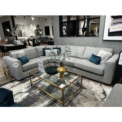 Alice Corner Sofa, Scatters Cushions, Swivel Chair & Storage Footstool