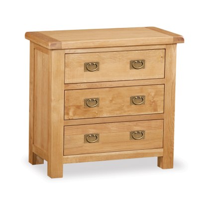 Fairfax Bedroom Oak 3 Drawer Chest Fairfax Bedroom Oak 3 Drawer Chest