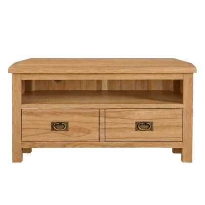 Fairfax Compact Oak Corner TV Unit
