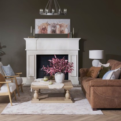 Mountback 4 Seater Sofa Marrone QS Mountback 4 Seater Sofa Marrone QS