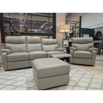 Scott, 3-Seater Power Recliner, Power Chair & Storage Footstool