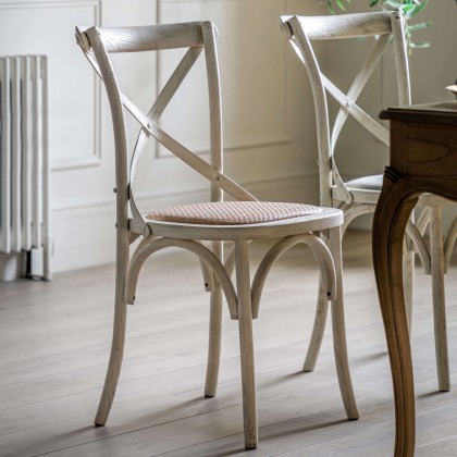 Gallery Direct Cafe White Rattan Chair