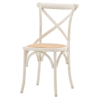 Gallery Direct Cafe White Rattan Chair
