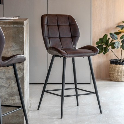 Gallery Direct Manford Barstool, Brown