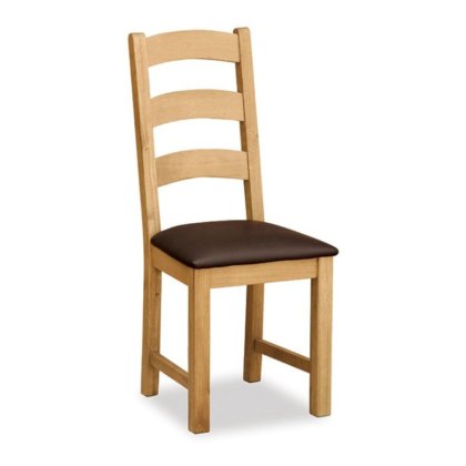 Fairfax 150cm Dining Table & 4 Dining Chairs Brown Seat Fairfax 150cm Dining Table & 4 Dining Chairs Brown Seat