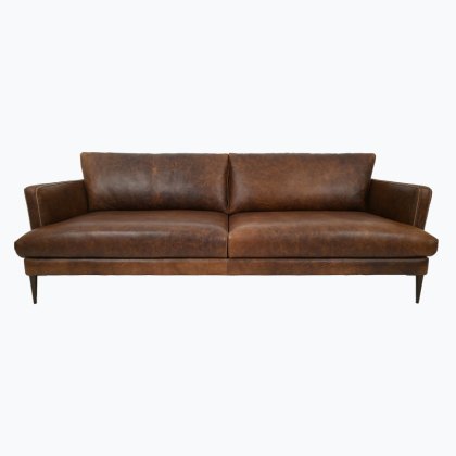 QS Alessio 3 Seater Sofa - Tobacco
