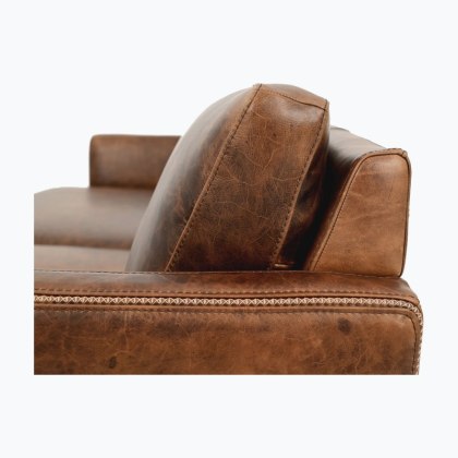 QS Alessio 3 Seater Sofa - Tobacco