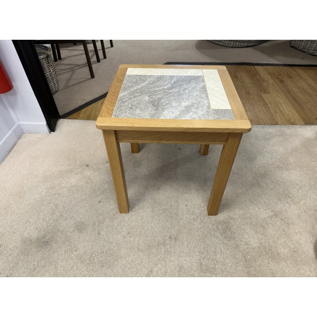 DALES COLLECTION GREY/OYSTER LAMP TABLE