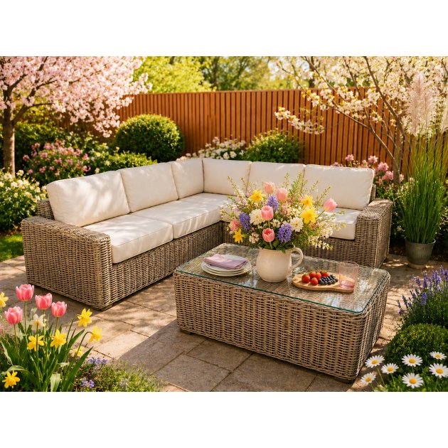 Ragusa Corner Lounge Set Including Coffee Table