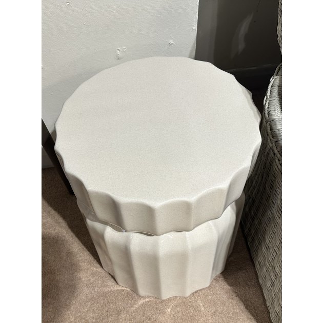 Outdoor Collection - Cirella Side Table Cream Outdoor Collection - Cirella Side Table Cream