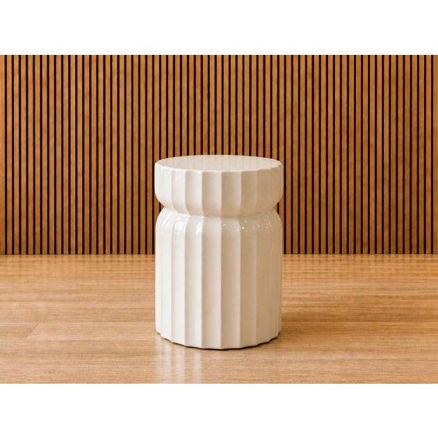 Gallery Direct Cirella Cream Side Table