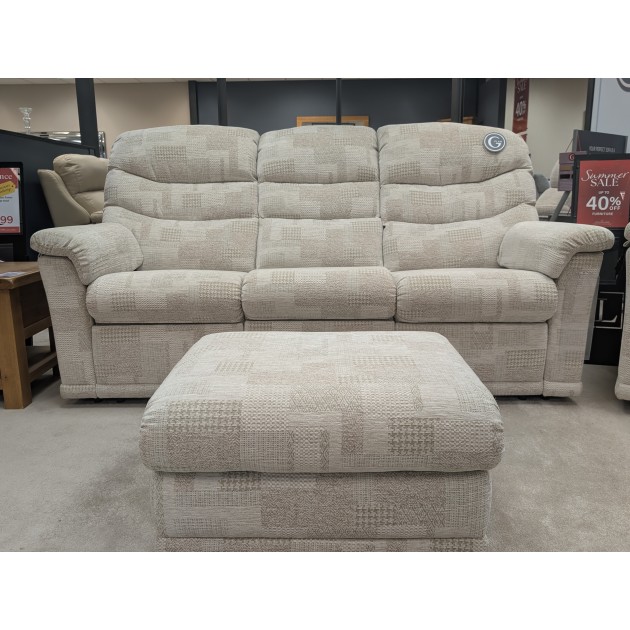 G-Plan, Malvern Power Reclining 3-Seater Sofa & Storage Footstool G-Plan, Malvern Power Reclining 3-Seater Sofa & Storage Footstool