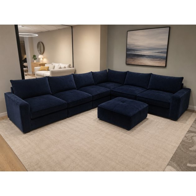 ALEXANDER & JAMES - Serento Modular Corner Sofa & Footstool ALEXANDER & JAMES - Serento Modular Corner Sofa & Footstool