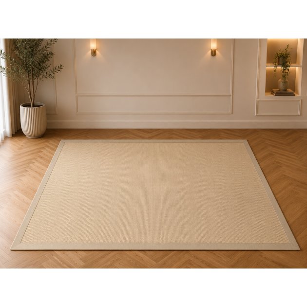 Rug-Sisal 230cm x 160cm Linen Border