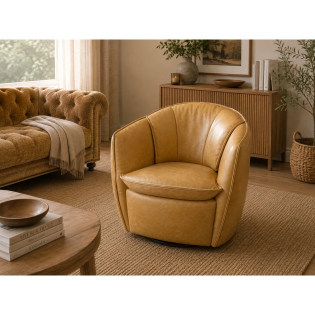 Elettra Swivel accent chair