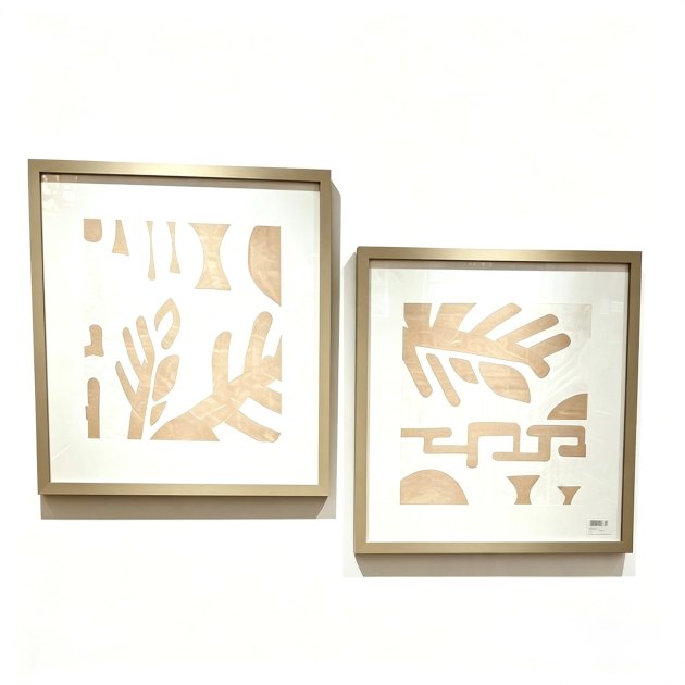 Summer Shadows Artwork Pictures Frames Art pair x2