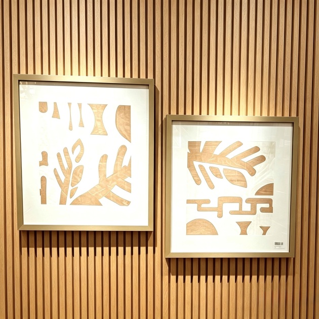 Summer Shadows Artwork Pictures Frames Art pair x2
