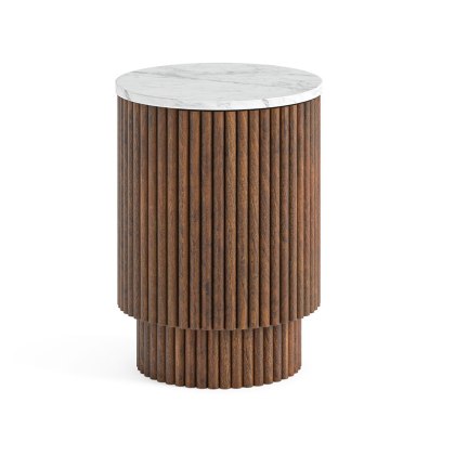 Crosby Walnut Dining Side Table With Door Crosby Walnut Dining Side Table With Door