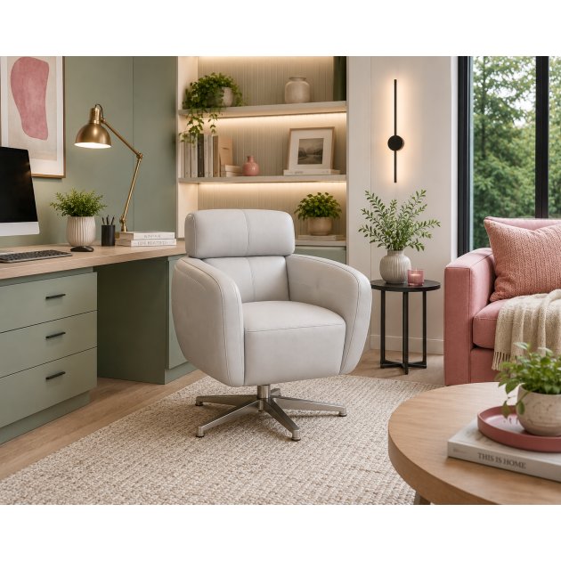 Tullio Leather Swivel Chair Tullio Leather Swivel Chair