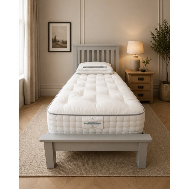 Single Bed Package, Hockly Bedframe, Harrison Matisse 13750 Mattress & Pillow Single Bed Package, Hockly Bedframe, Harrison Matisse 13750 Mattress & Pillow