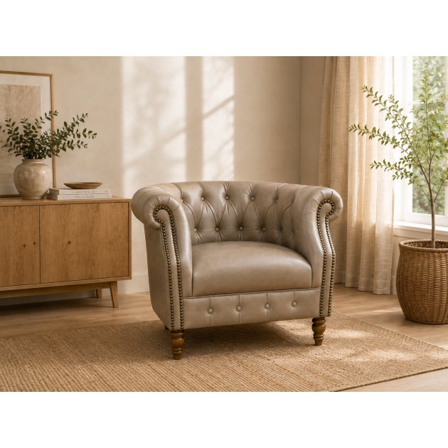 Alexander & James Leather Tam Chair