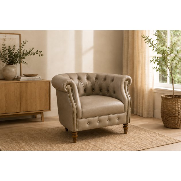 Alexander & James Leather Tam Chair