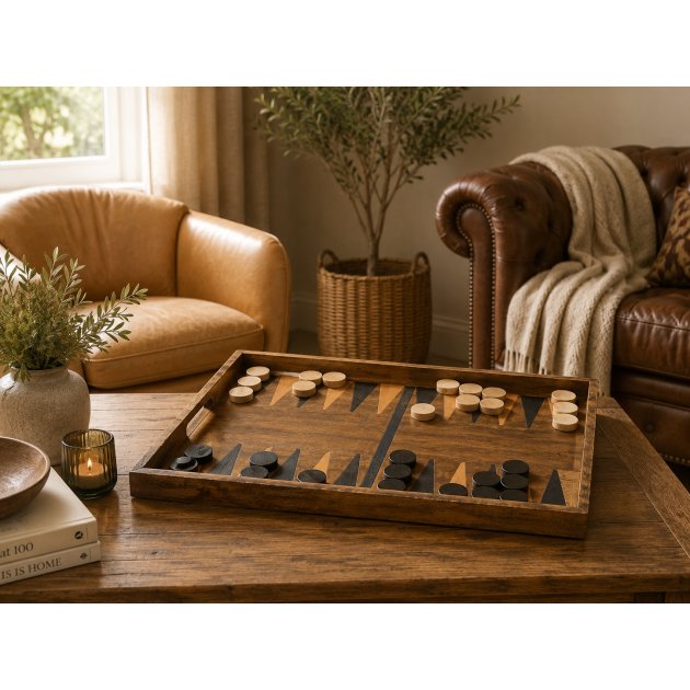 Backgammon Ottoman Tray Backgammon Ottoman Tray