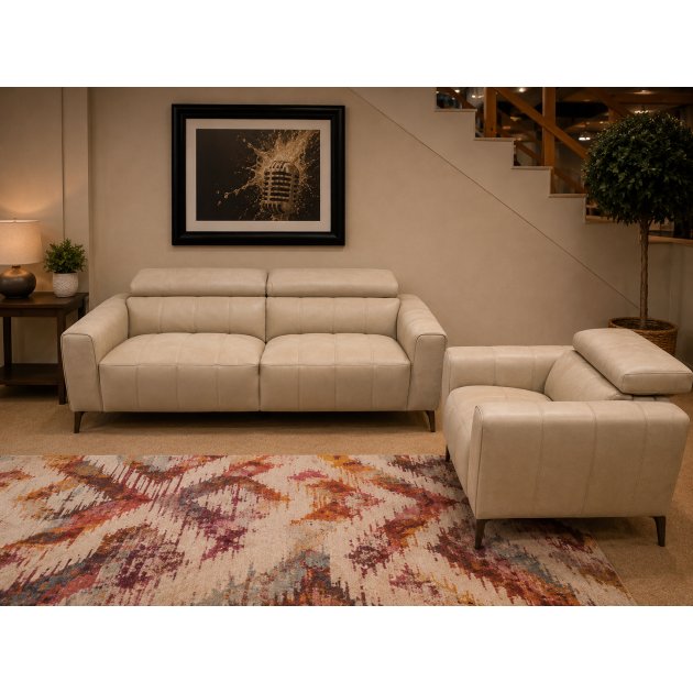 Enzo - 2.5 Seater Sofa & Powered Armchair in Microfiber