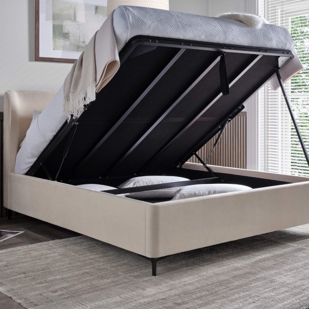Tamara Ottoman Storage Bed - Double