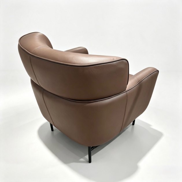 Dario Club Chair Brown Dario Club Chair Brown
