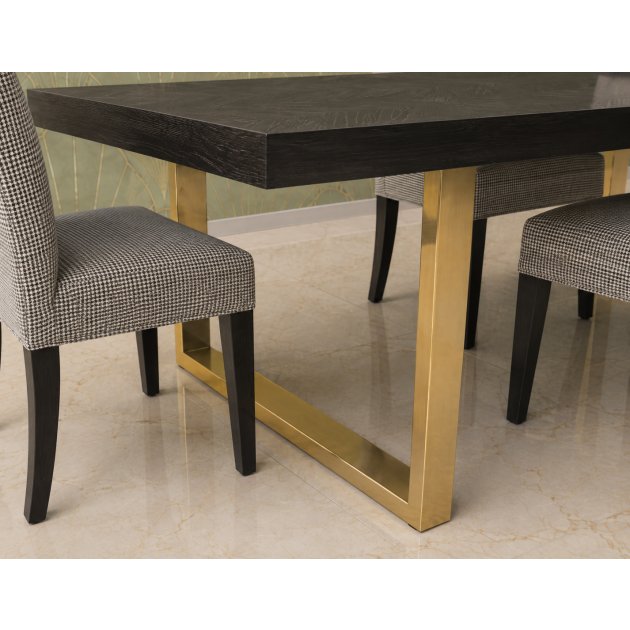 Savoy Gold Dining Table Plus 4 x Atos Tall Chairs
