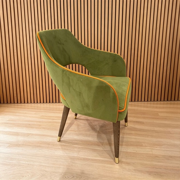 Syros Dining Chair Green Velvet