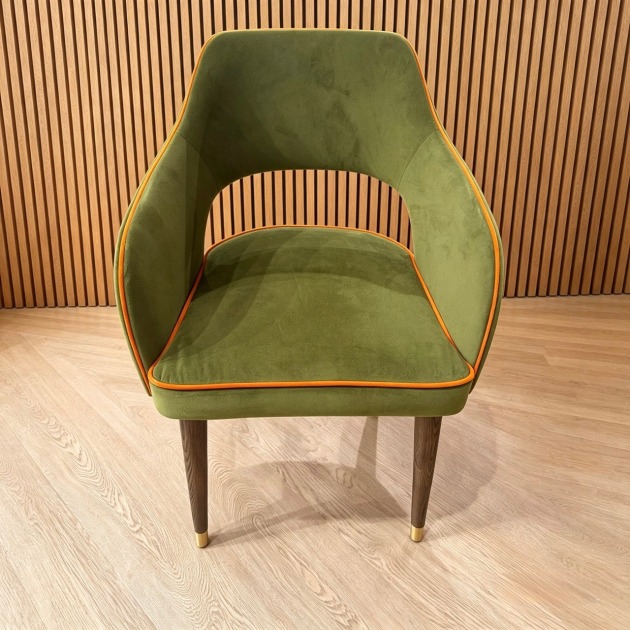 Syros Dining Chair Green Velvet