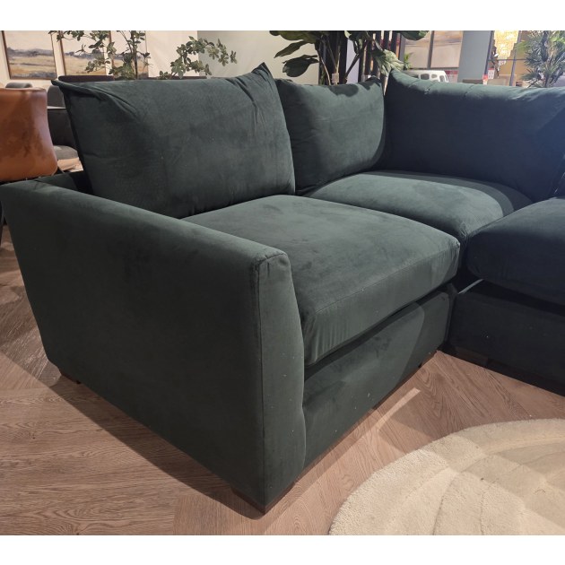 Fabian 1 Corner 2 in Plush Green Fabian 1 Corner 2 in Plush Green