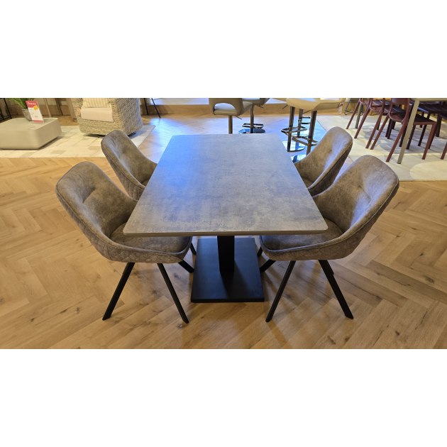 Pecos Dining Table & 4x Bolsena Dining Chair Pecos Dining Table & 4x Bolsena Dining Chair