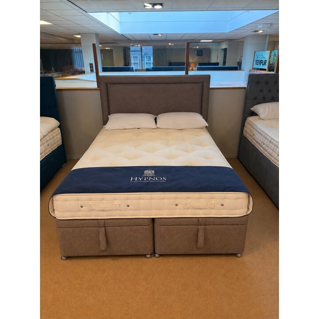 Hypnos - 5' Ortho Natural 12000 Divan Set Plus 150cm Isobella Slim Headboard