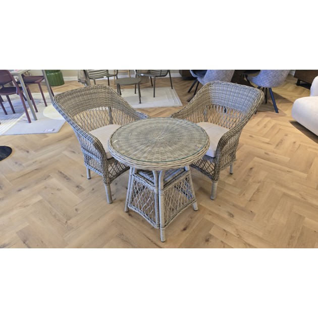 Menton Bistro Set Stone