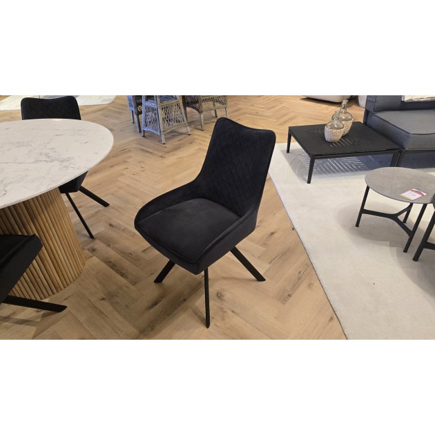 Raffi Dining 120cm Round Table & 4x Norfolk Dining Armchair