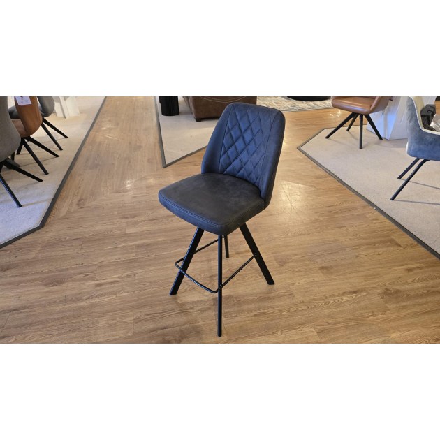 Fucino Swivel Bar Stool in Grey (2 available)
