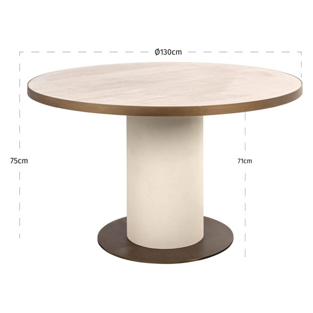 Tivoli Round Dining Table 130cm